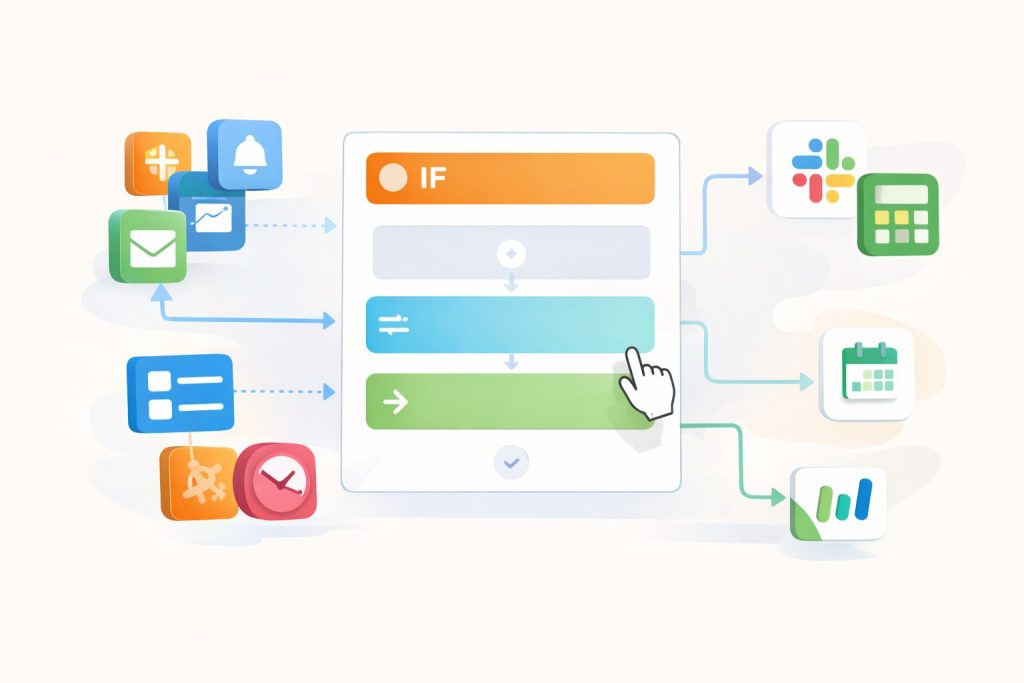 visual explanation of no-code automation without programming